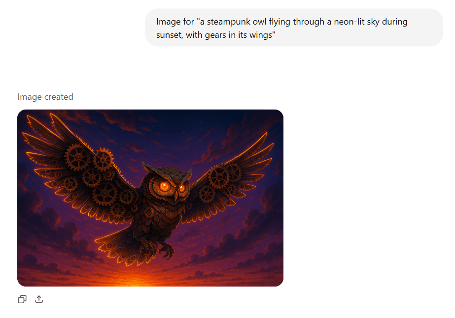 Example prompt of Dall e